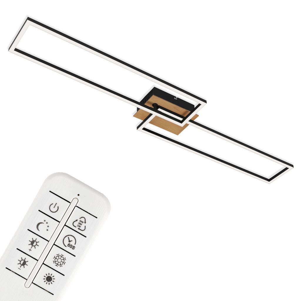 LED CCT Cadre lumineux110 cm 40W 4400lm noir